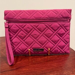 Vera Bradley Plum Quilted Clutch